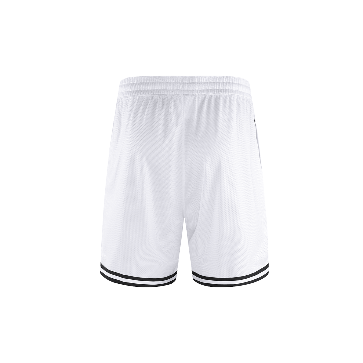Classic Stripe Trim Basketball Shorts White