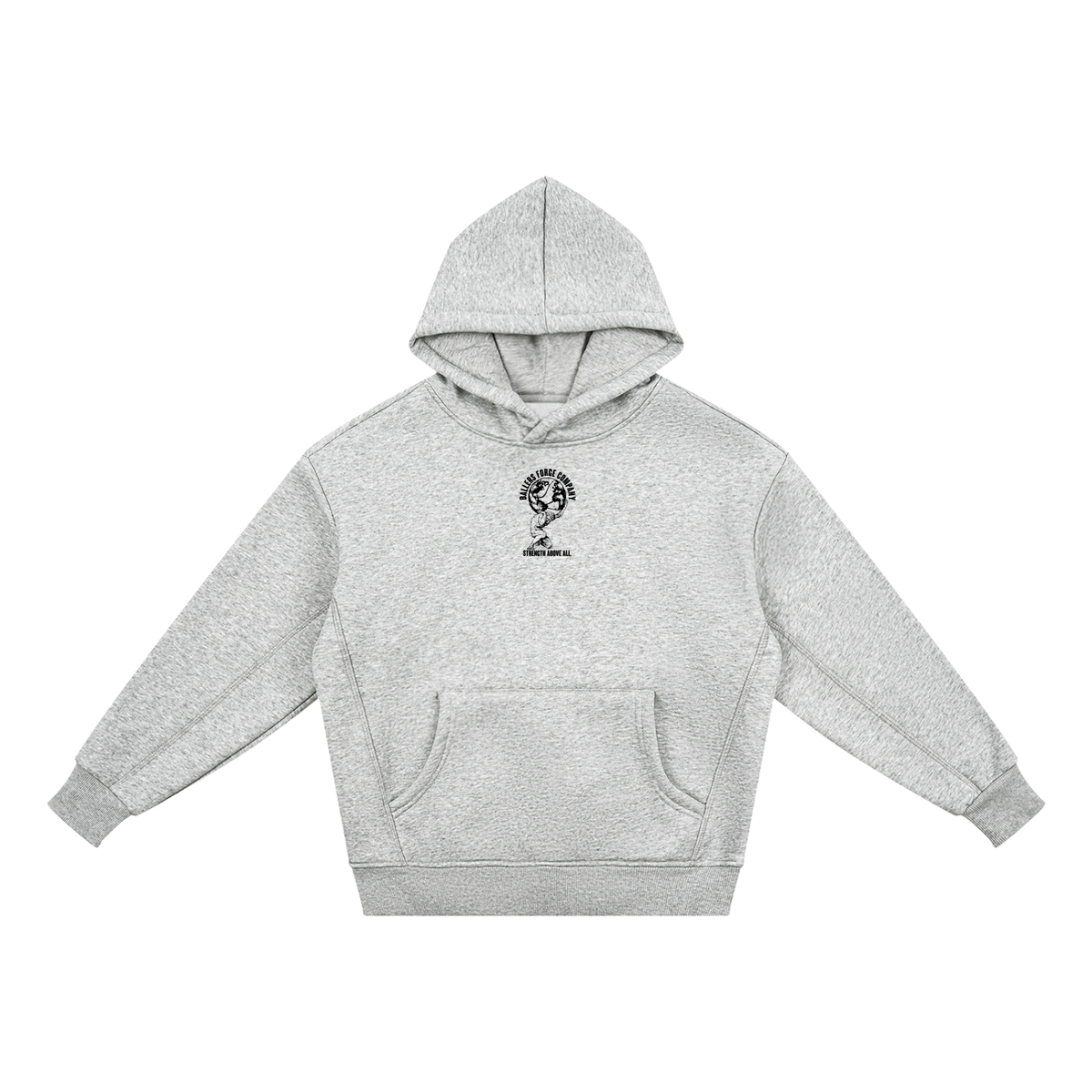 Essential Kids' Fleece Hoodie Gray