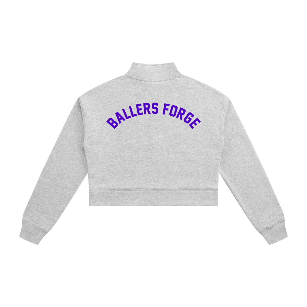 Women's Crop Quarter-Zip Sweatshirt